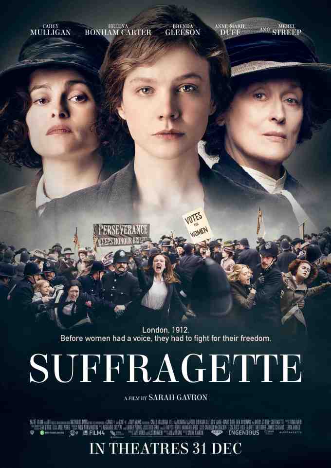 Suffragette, Sarah Gavron, Meryl Streep, Carey Mulligan, Helena Bonham Carter